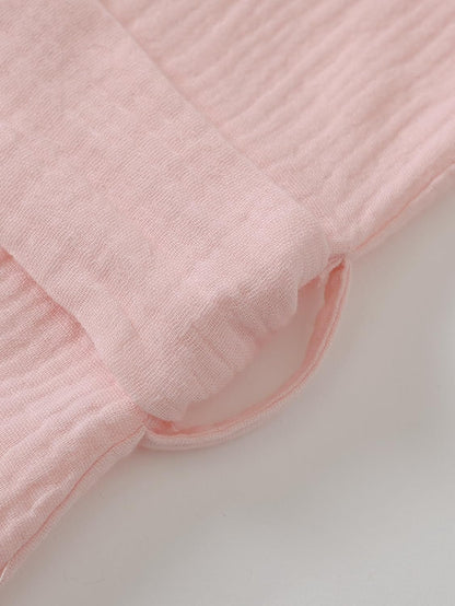 Women's Cotton Gauze Robe Lightweight Absorbent Bathrobe with Pockets