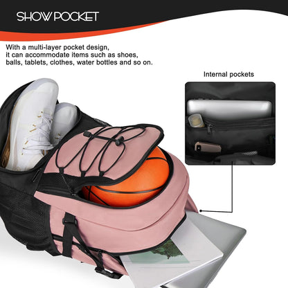 Goloni 40L Basketball Bag,Large Basketball Backpack with Ball Compartment & Shoe Compartment,Backpack for Soccer,Volleyball