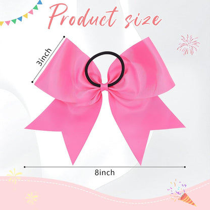 Pink Cheer Bows for Cheerleaders, Cheerleading Hair Bows for Girls