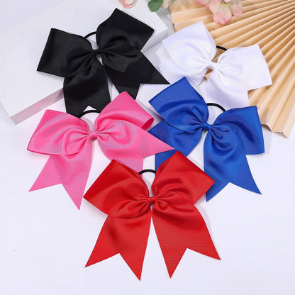Pink Cheer Bows for Cheerleaders, Cheerleading Hair Bows for Girls