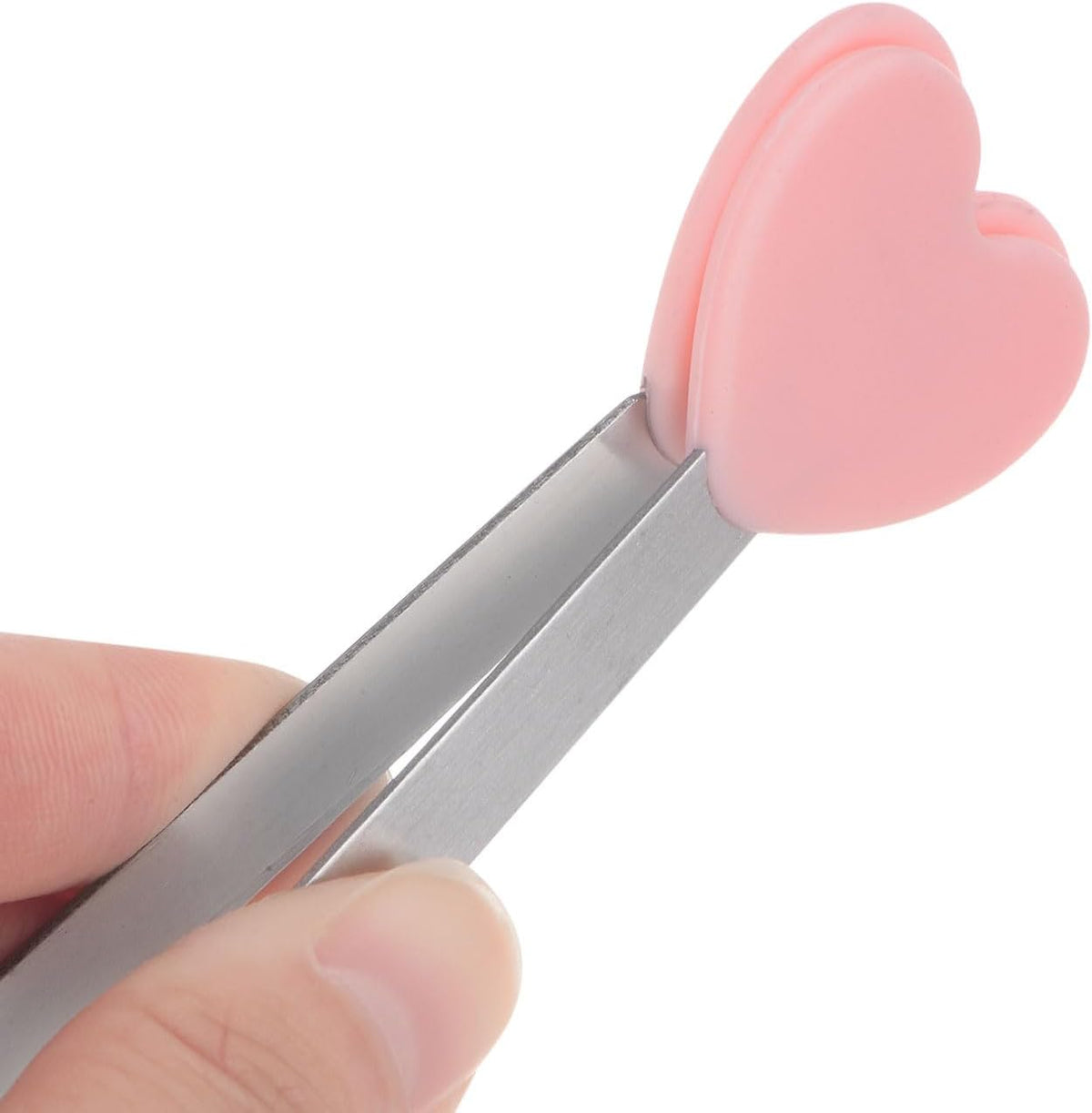 Mini Food Tongs 5.3" Heart Shape Stainless Steel with Silicon Tips Small Cooking Tongs Kitchen Food Tongs Serving Tongs for Cooking Grilling BBQ Barbecue Kitchen, Pink