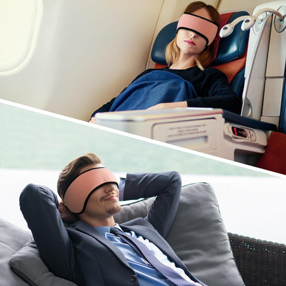 Sleep Mask & Earmuffs for Sleep - 2 in 1 Ear & Eye Mask with Ear Plugs