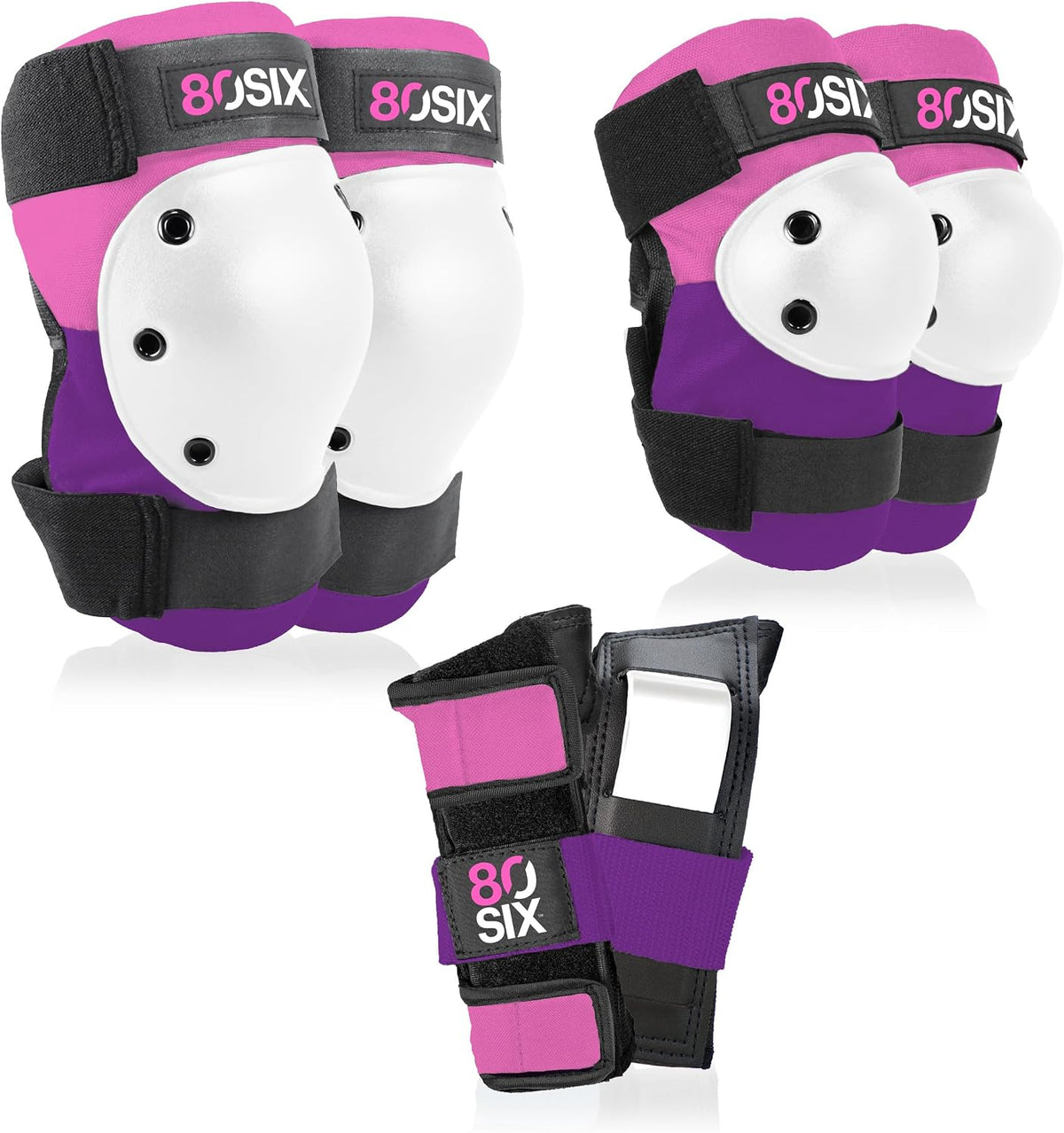 Multi-Sport Pad Set– Protective Gear for Skateboarding, Biking, Roller Skating, and Scooter