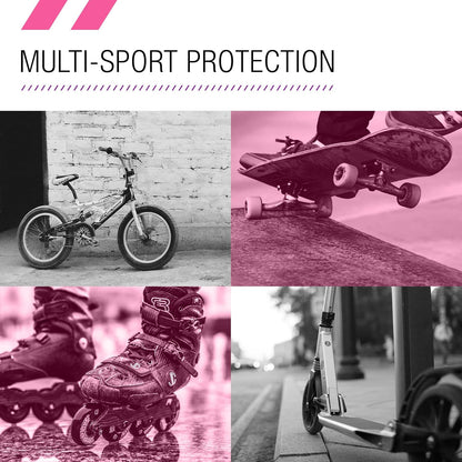 Multi-Sport Pad Set– Protective Gear for Skateboarding, Biking, Roller Skating, and Scooter
