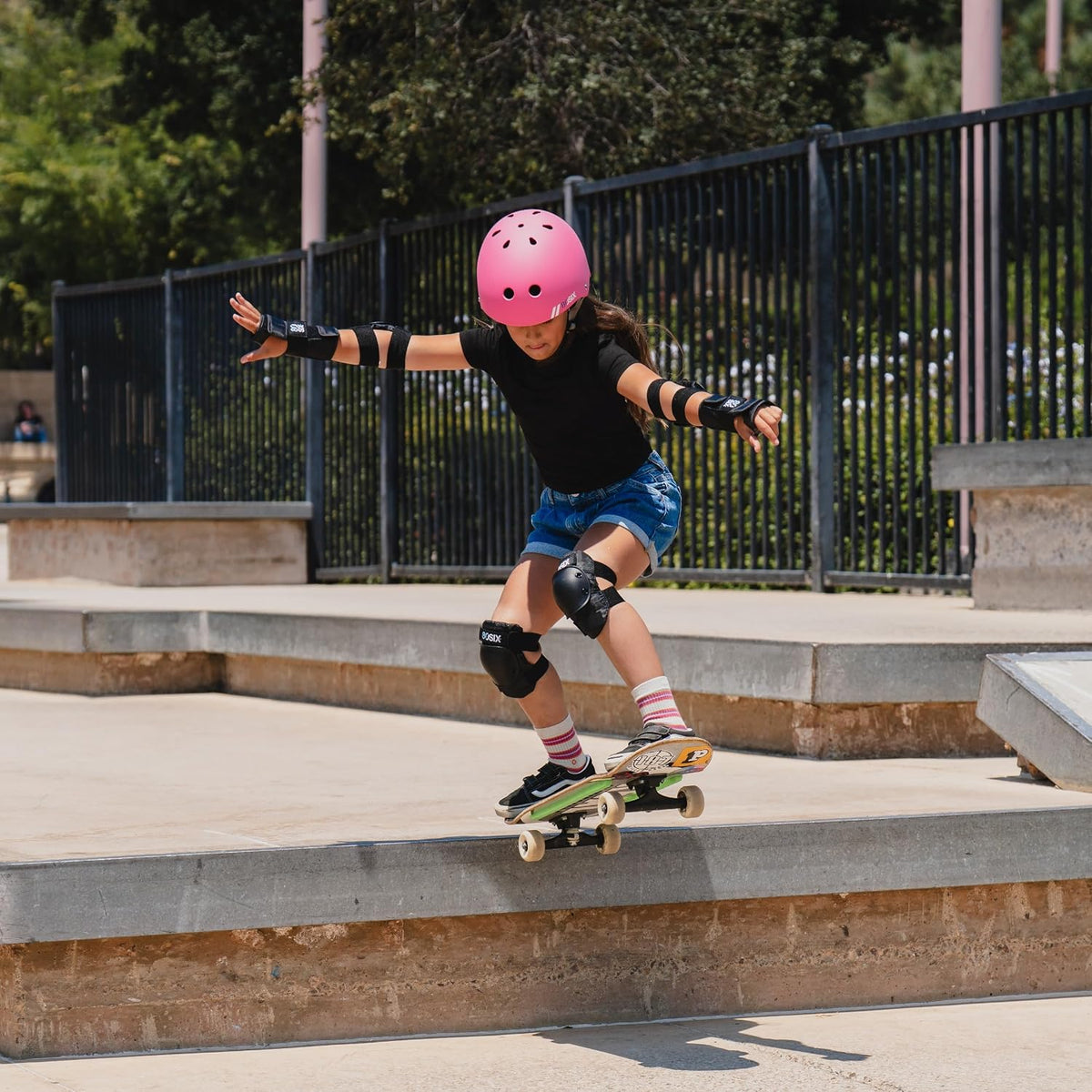 Multi-Sport Pad Set– Protective Gear for Skateboarding, Biking, Roller Skating, and Scooter