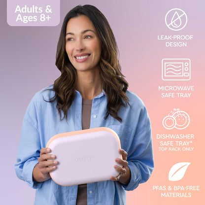 Chill Max Leak-Proof XL Bento-Style 3 or 4 Compartment Lunch Box
