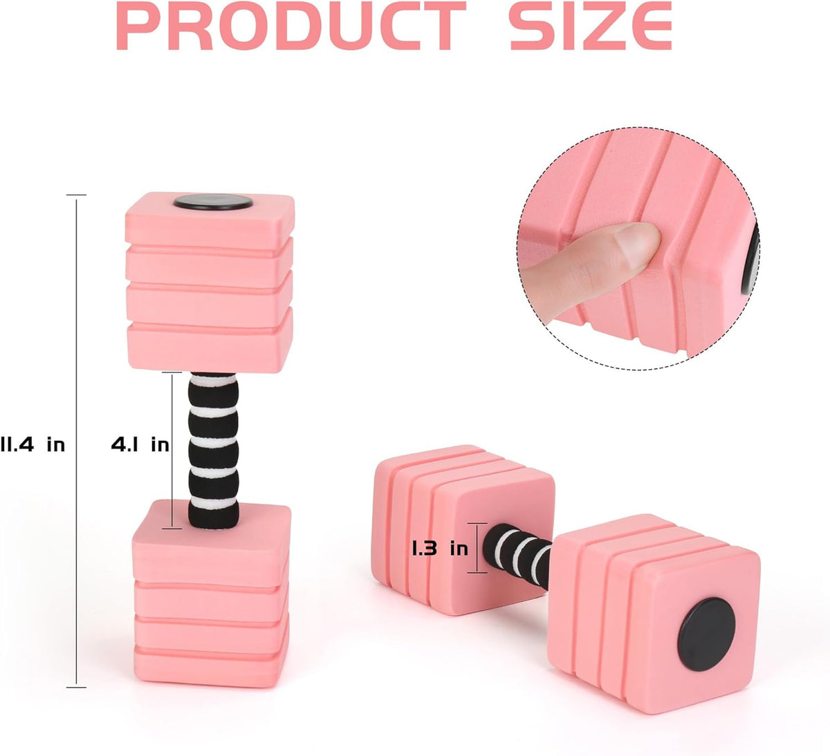 Water Weights for Pool Exercise, EVA-Foam Water Aerobics Equipment for Women,Kids,Seniors, Pool Weights Water Workouts Weight Loss