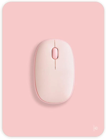 Small Mouse Pad 6 x 8 Inch, Mini Mouse Pad Thick for Laptop Wireless Mouse Home Office Travel, Portable & Washable (Pink)