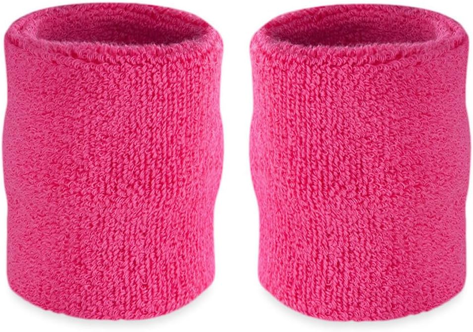 Arm Sweatbands, Absorbent and Breathable Thick Cotton Bands for Working Out, Gymnastics, Basketball, Tennis, and Football, Multiuse 4-inch Wristbands for Costumes and Cosplay