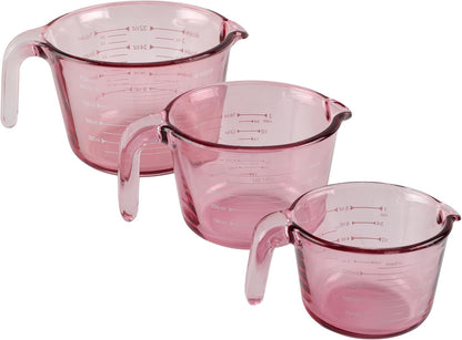 Glass Measuring Cups - Ideal for Cooking and Baking, Purple