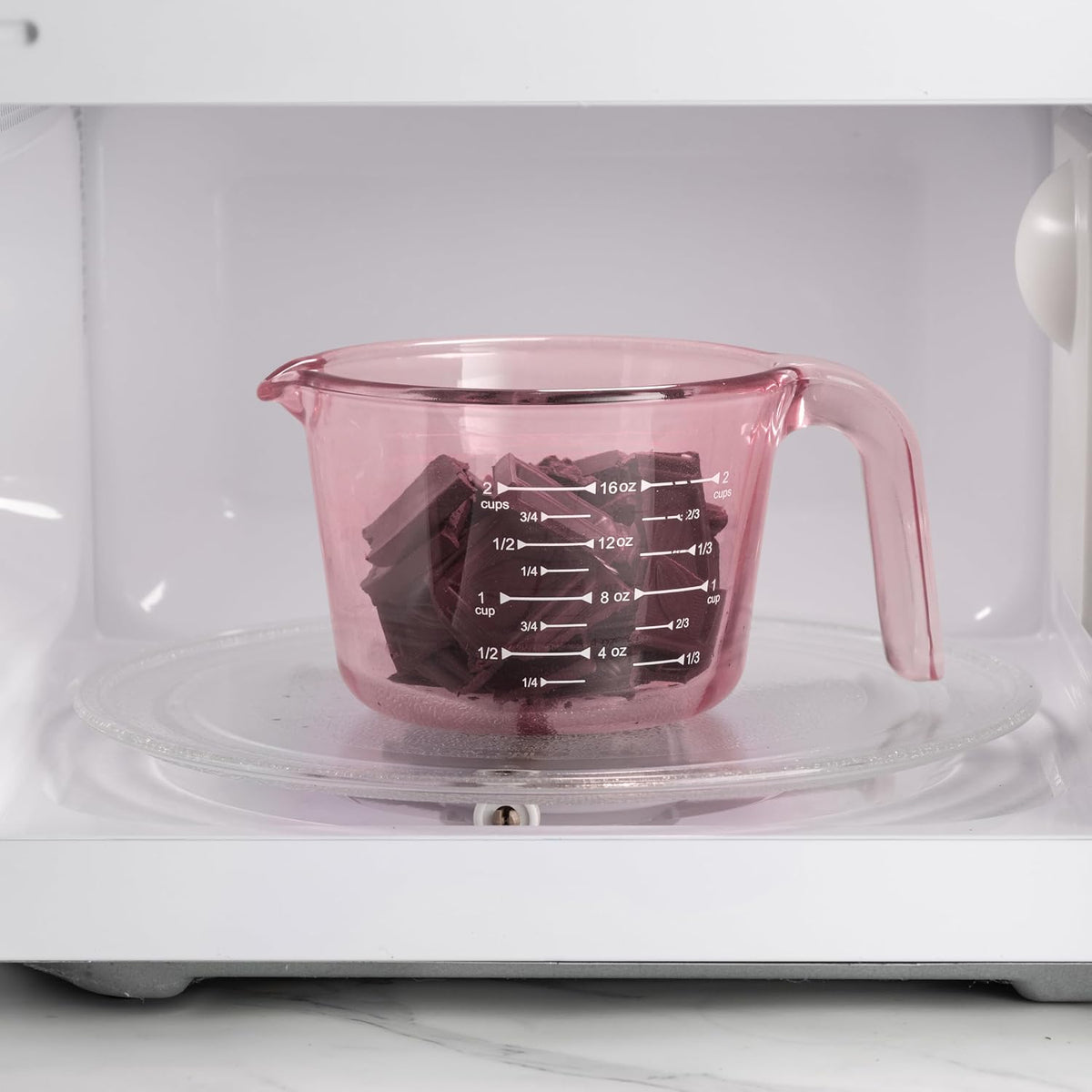 Glass Measuring Cups - Ideal for Cooking and Baking, Purple