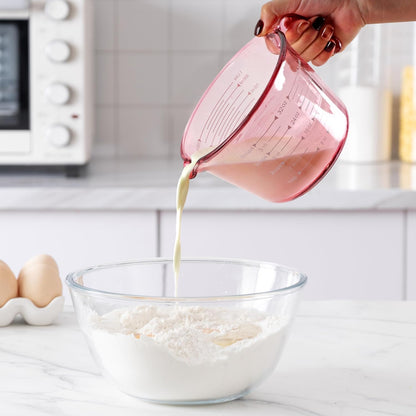 Glass Measuring Cups - Ideal for Cooking and Baking, Purple