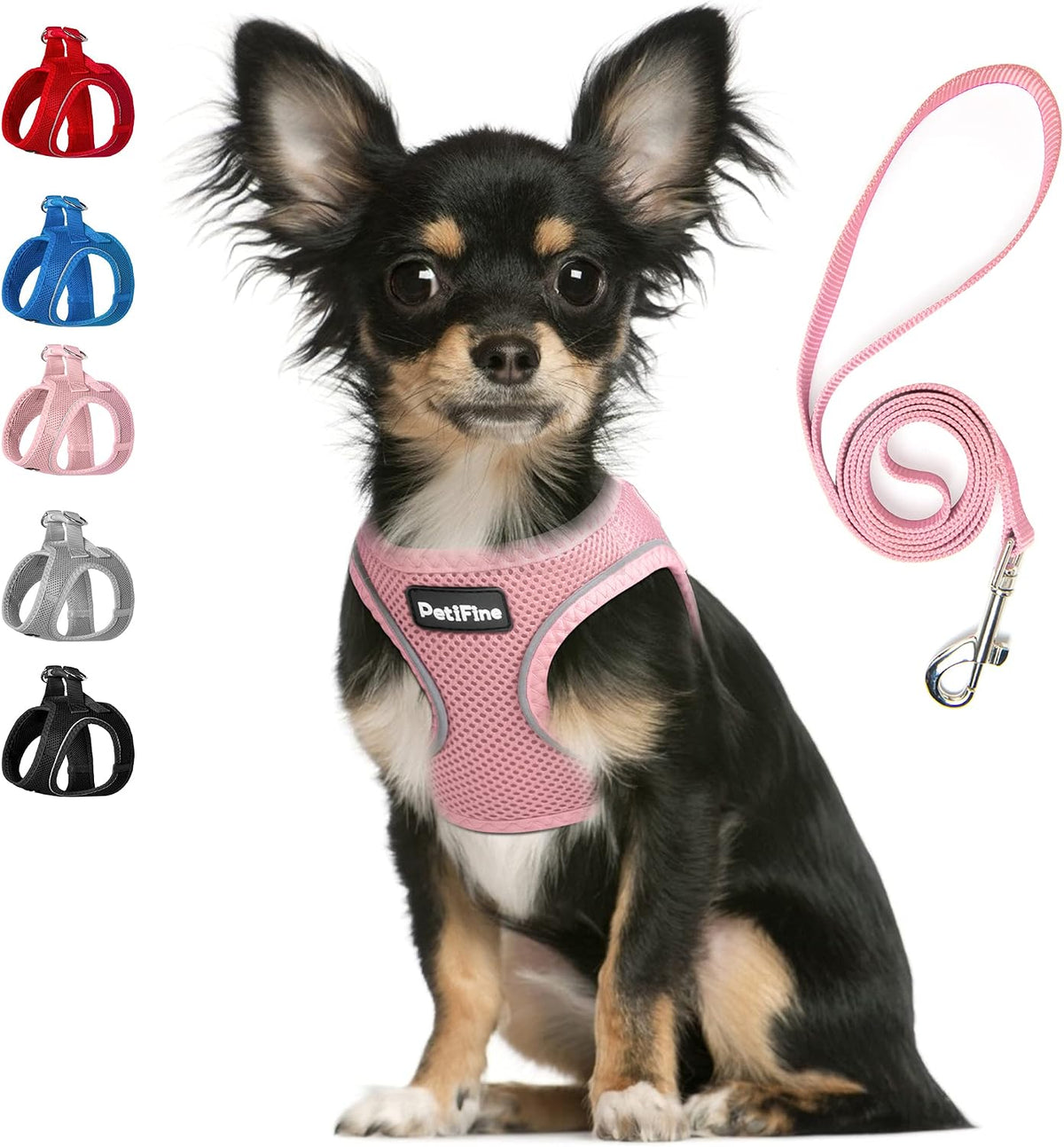 Small Dog Harness and Leash Set Breathable Step-in Puppy Cat Harness,XS