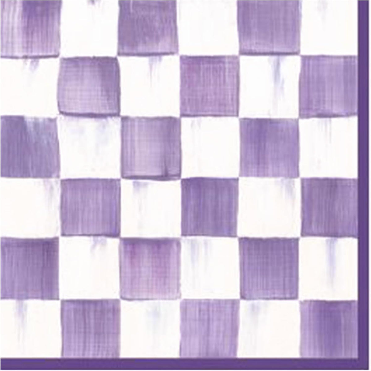 Cocktail Paper Napkin Pack, Pink-and-White Rosy Check