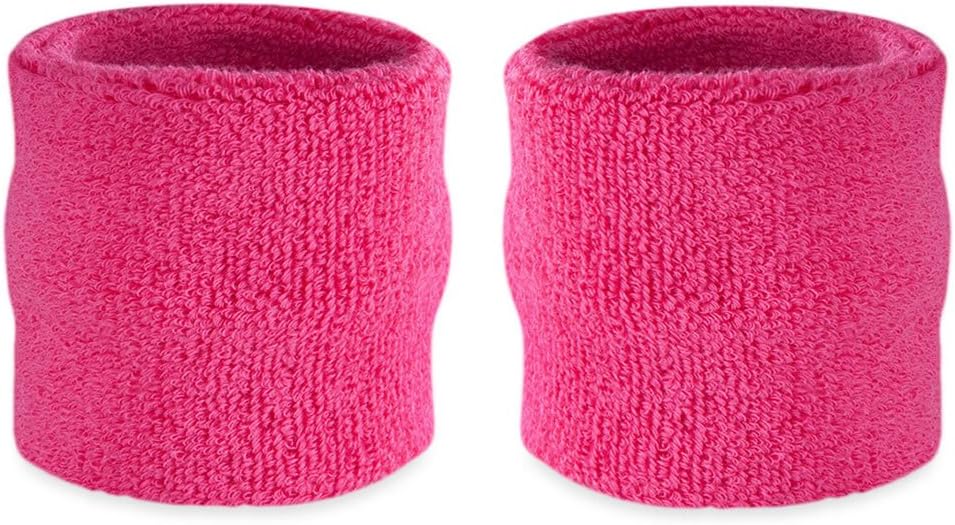 Wrist Sweatbands, Absorbent and Breathable Thick Cotton Bands for Working Out, Gymnastics, Basketball, Tennis, and Football, Multiuse Wristbands for Costumes and Cosplay