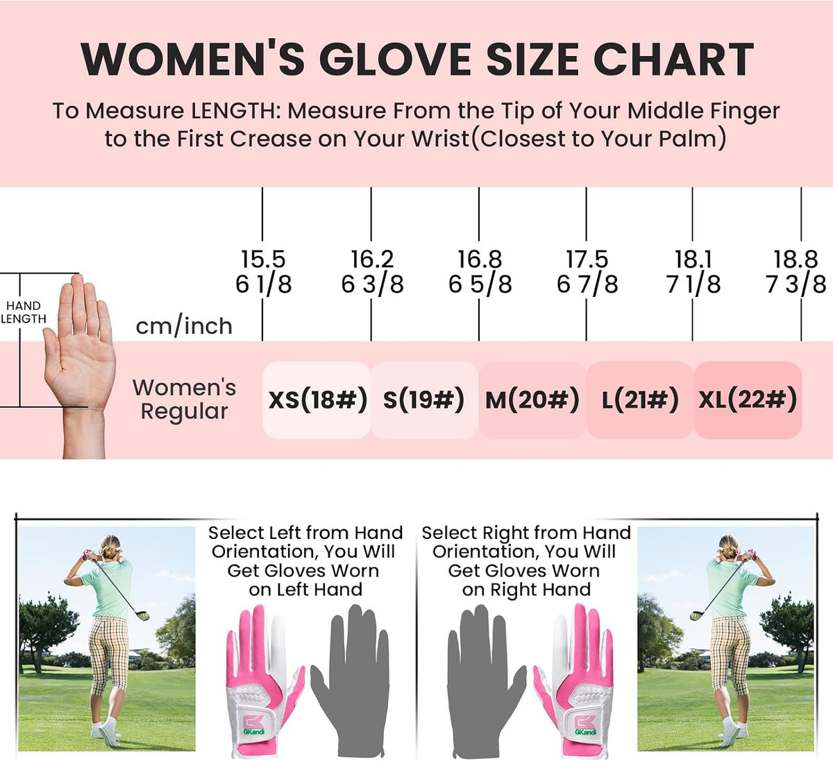 Breathable Women's Golf Gloves