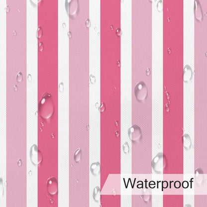 Hot Pink Striped Shower Curtain, 72W X 72L inches