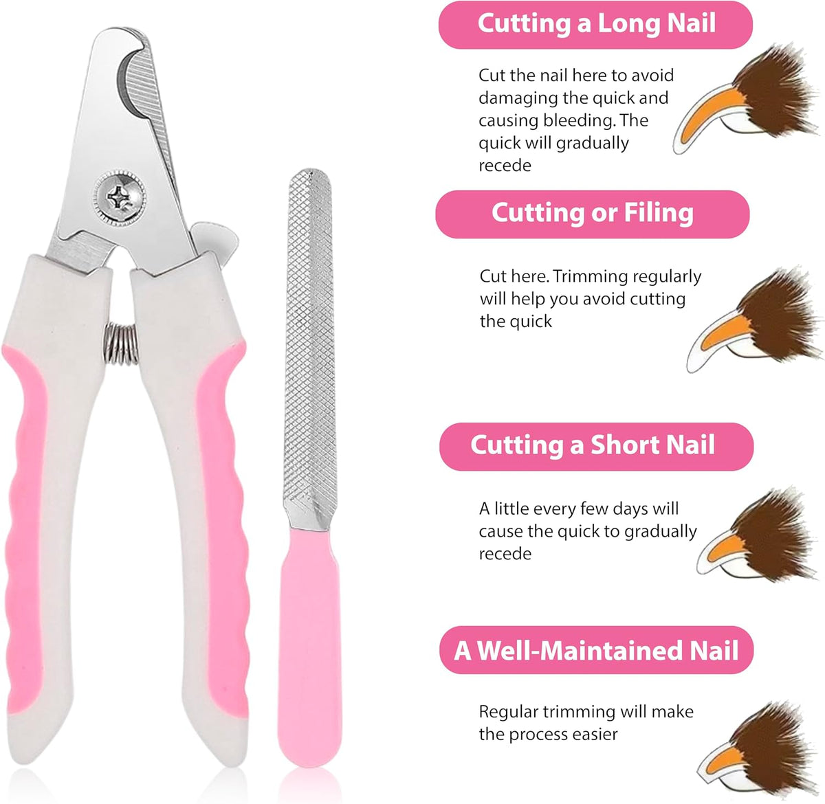 Pet Grooming Glove Set for Dogs & Cats – Premium Pet Hair Removal Glove with Free Nail Clippers & Nail File
