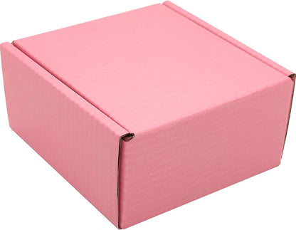 Small Pink Shipping Boxes for Small Business Pack of 25-4x4x2 inches Cardboard Corrugated Mailer Boxes for Shipping Packaging Craft Gifts Giving Products