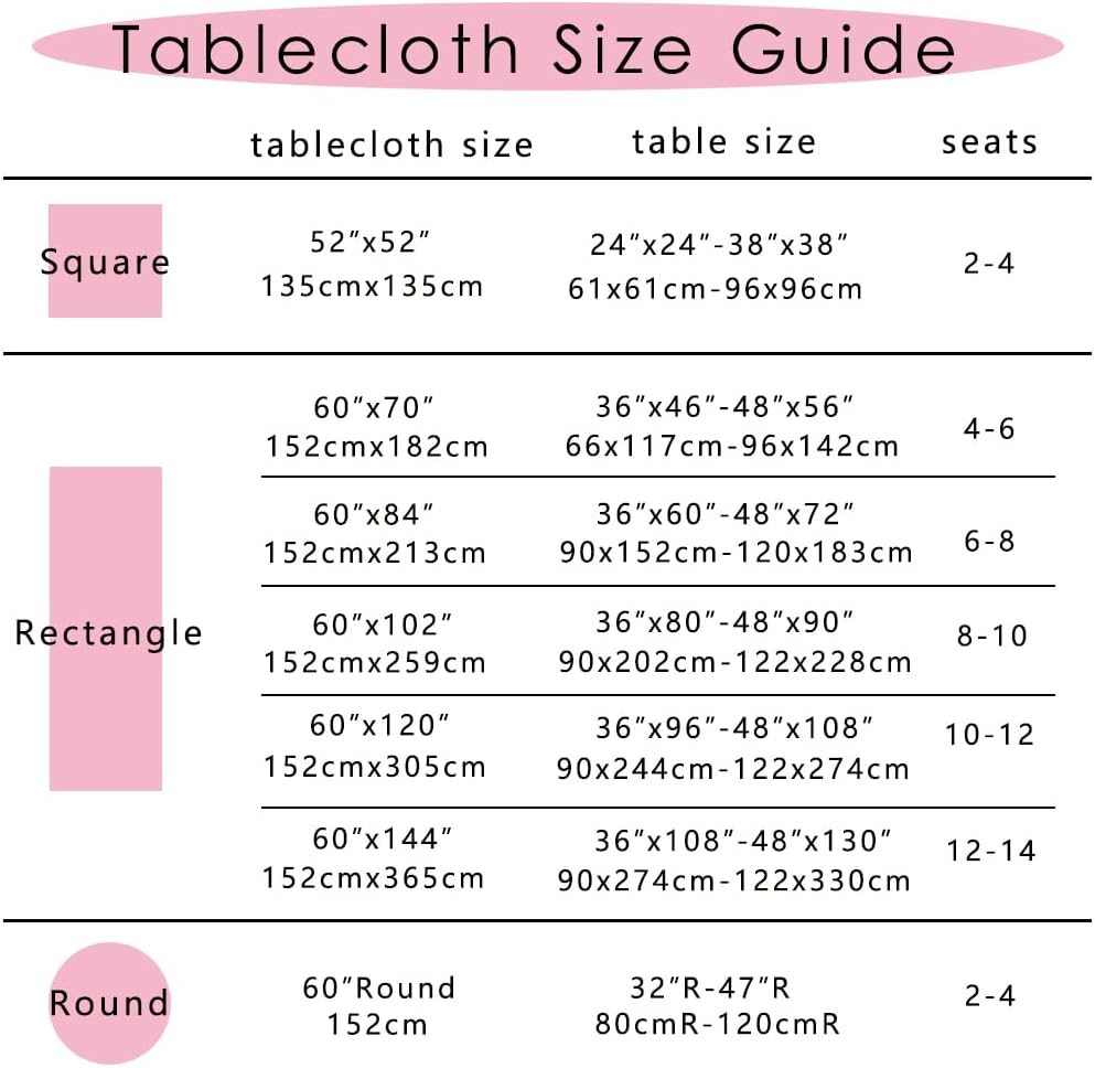 Pink Gingham Tablecloth for Rectangle Tables- Checkered Table Cloth Waterproof Kitchen & Table Linens-Polyester Buffalo Plaid Wrinkle Free Table Cover(Baby Pink 60x84in)