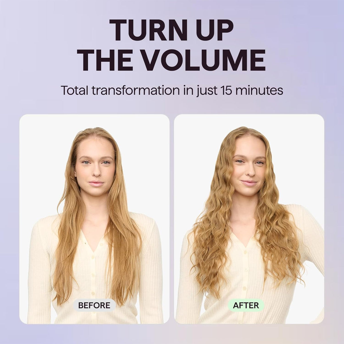 Wavytalk Power Wave Hair Crimper, Ionic Hair Waver for Less Heat Damage