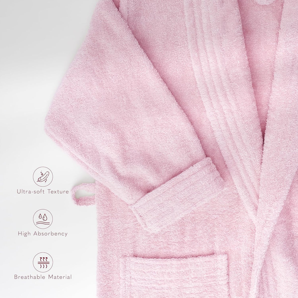 Women’s 100% Cotton Terry Bathrobe – Soft, Absorbent, Quick Dry Turkish Robes for Women Quality Housecoat
