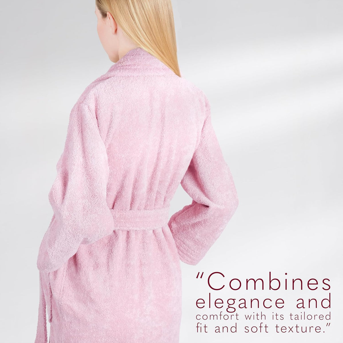 Women’s 100% Cotton Terry Bathrobe – Soft, Absorbent, Quick Dry Turkish Robes for Women Quality Housecoat