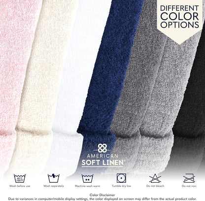 Women’s 100% Cotton Terry Bathrobe – Soft, Absorbent, Quick Dry Turkish Robes for Women Quality Housecoat