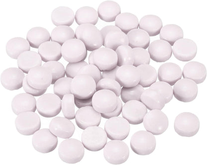 12mm Glass Mosaic Tiles, 200g Round Iridescent Glass Pieces Recycled Mosaic Tiles Bulk for Vase Flower Pots Aquarium Decor Garden Project DIY Art Craft, Purple Pink