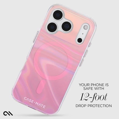 Soap Bubble iPhone 17 Pro Case - Peach Iridescent