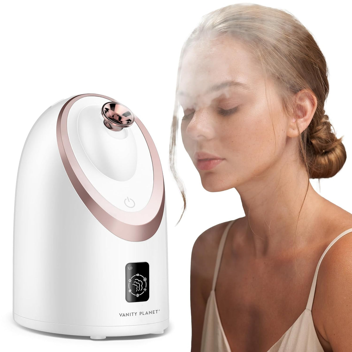 Senia Hot and Cold Facial Steamer - Face Steamer for Facial Deep Cleaning, Aromatherapy, Detoxifying and Moisturizing - Steamer for Face with 6-Mode Smart Steam Technology