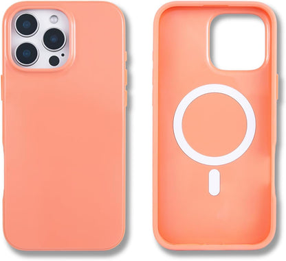 Case for iPhone 16 Pro Max | Compatible with MagSafe | 10ft Drop Tested | Gloss Peach
