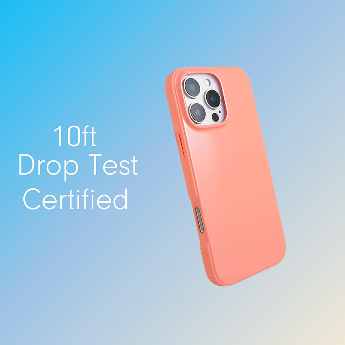 Case for iPhone 16 Pro Max | Compatible with MagSafe | 10ft Drop Tested | Gloss Peach