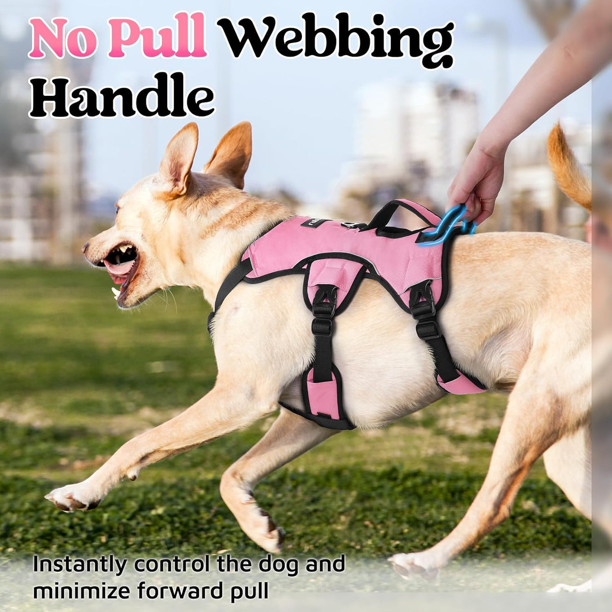 Escape Proof Dog Harness for Large, No Pull with Lift Handle