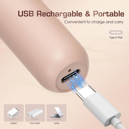 Pro 3.0 Women Face Epilator - 2-in-1 Plxuyepli Gentle Root Removal for Coarse & Fine Hair for Upper Lip, Chin, Eyebrows & Cheeks (Pink)