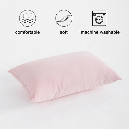 Tiny Pillows, Down Alternative Microfiber 11x7 Inches, Pink