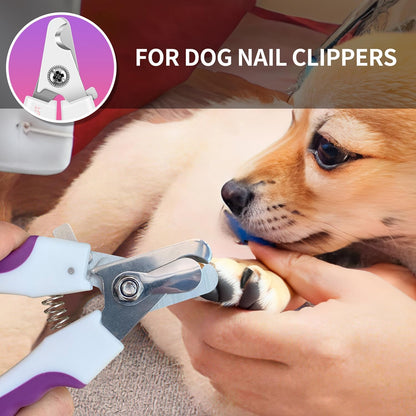 6" Dog Nail Clippers for Small, Medium and Large Breed Professional Pet Nail Trimmers -Suitable for Cats, Rabbits and Guinea Pigs with Safety Guard to Avoid Over Cutting (Pink)