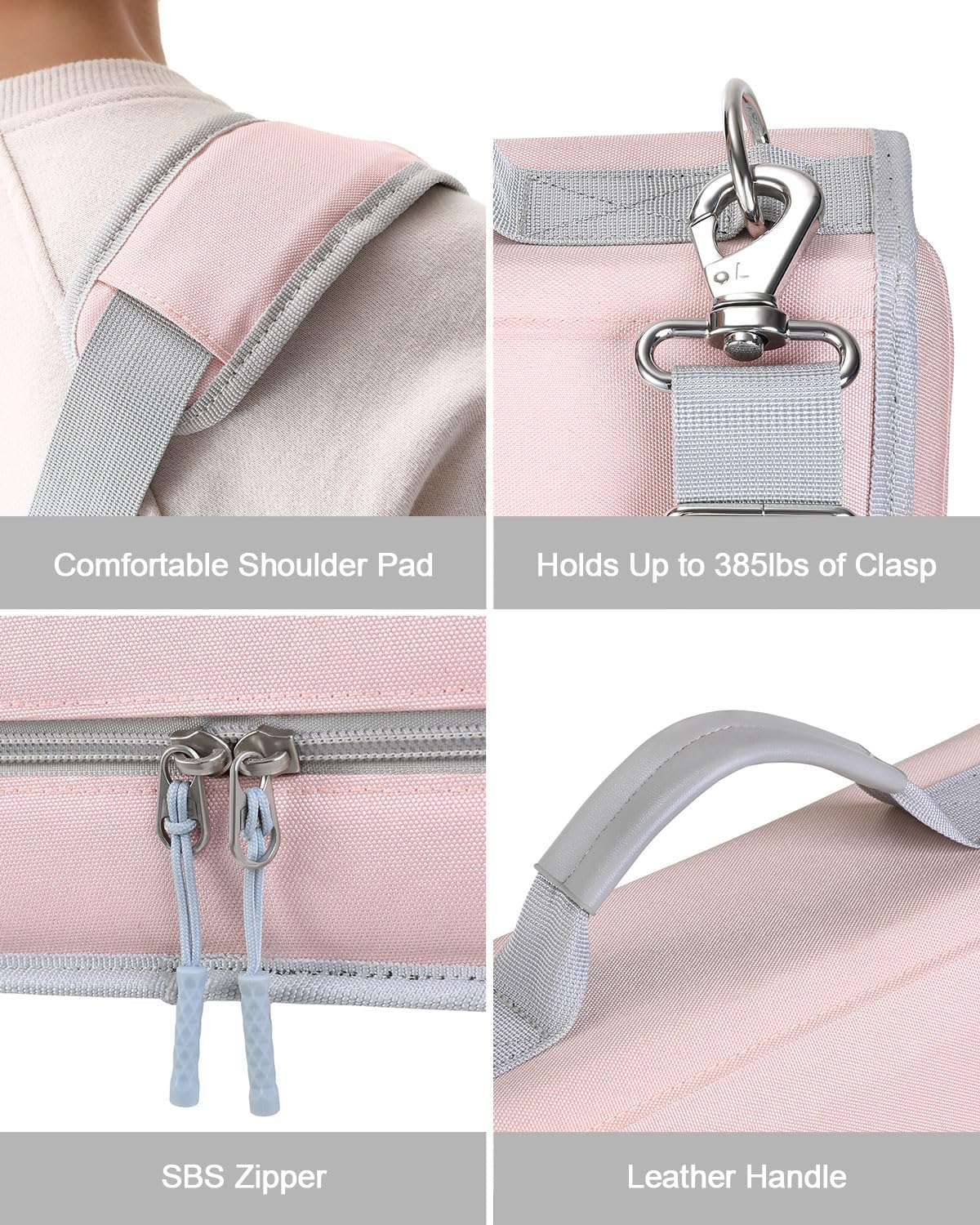 3" D-ring Zipper Binder with 700+ Sheets Capacity