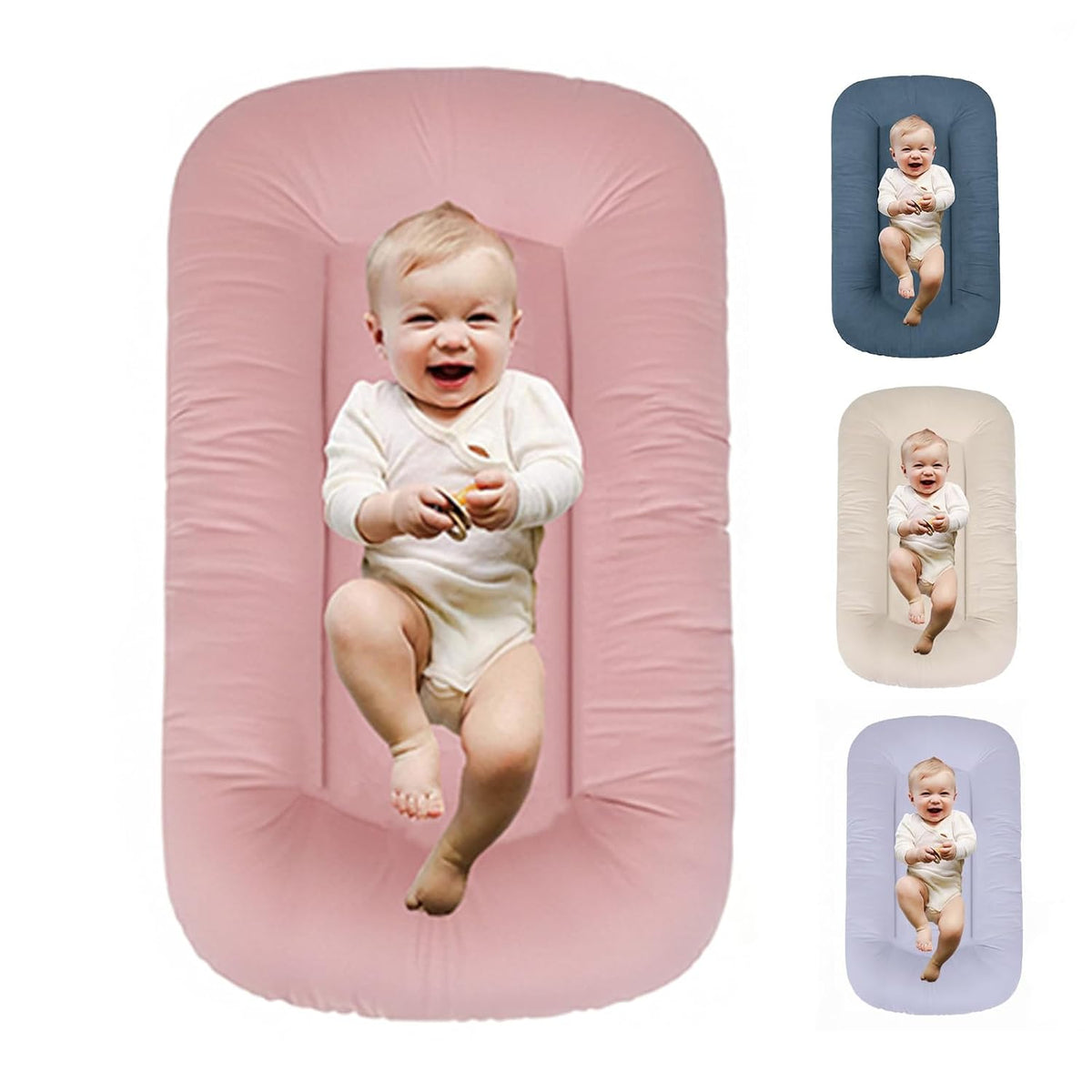 Baby Lounger 0-24 Months Bionic Design Infant Lounger(Pink)