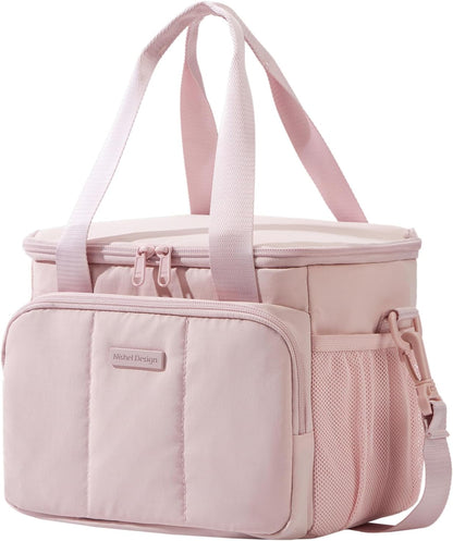 Lunch Bag for Women, Insulated Lunch Box with Adjustable Strap