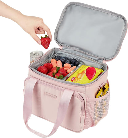 Lunch Bag for Women, Insulated Lunch Box with Adjustable Strap