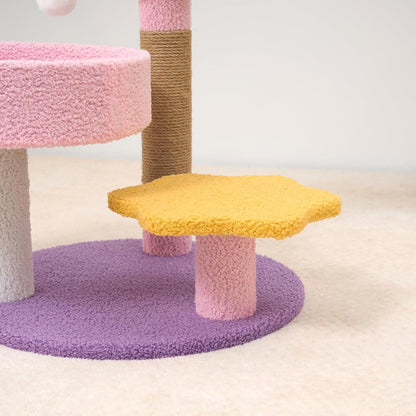 Small Cat Tree, Moon Star Cat Tree 23.5 in for Indoor Activity