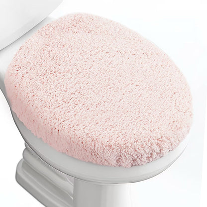 Soft Microfiber Toilet Seat Cover 17.5" x 15" Machine Washable