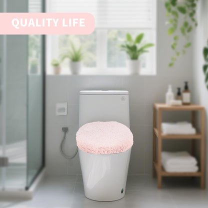 Soft Microfiber Toilet Seat Cover 17.5" x 15" Machine Washable