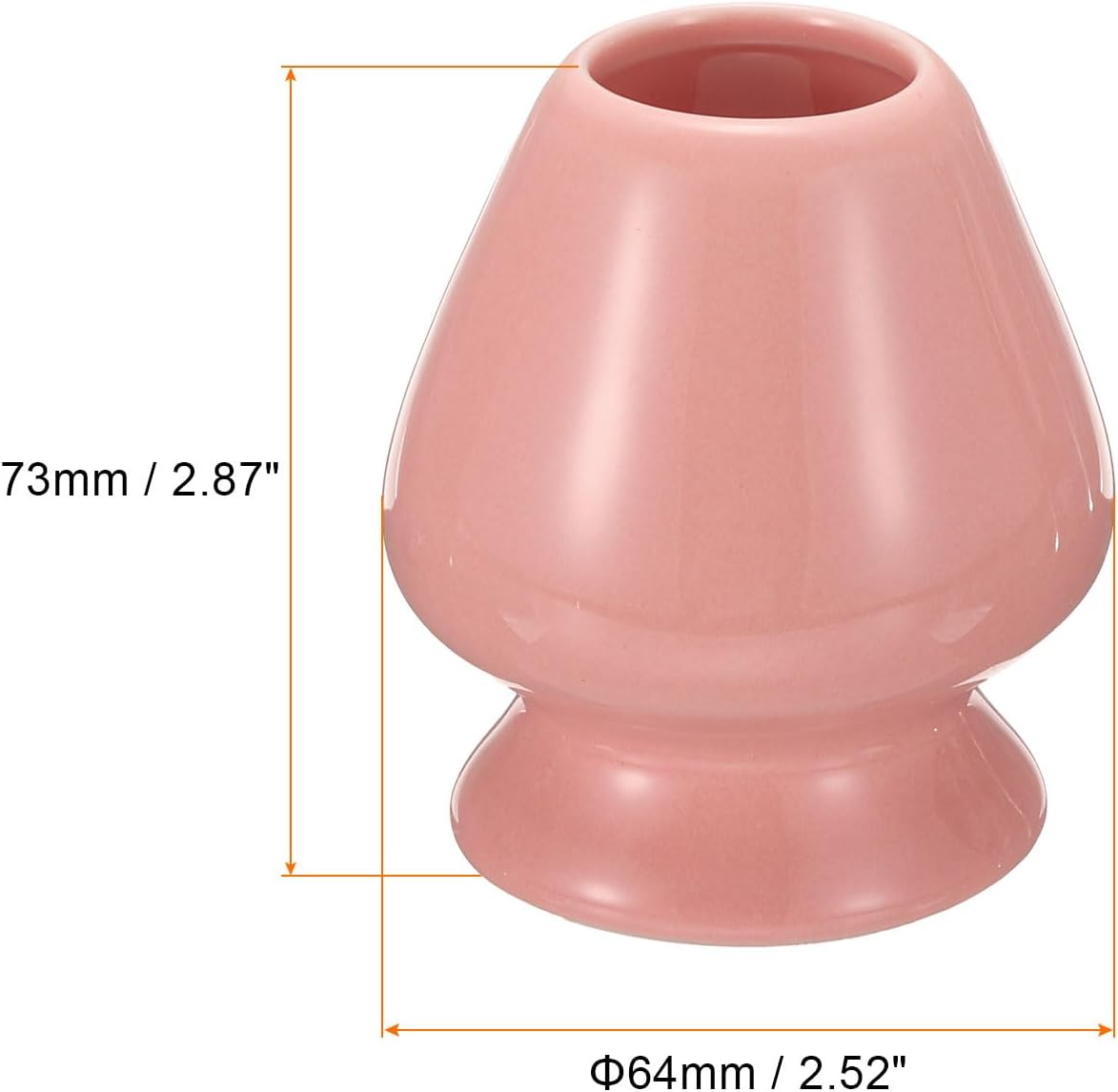 Ceramic Chasen Stand 73mm Matcha Whisk Holder Teas Set Whisks Stand Traditional Matcha Tea Chasen Holder Tea Set Accessories for Tea Tasting, Pink