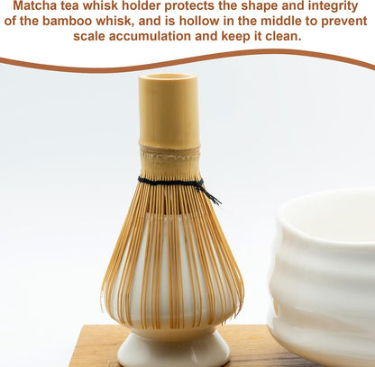 Ceramic Chasen Stand 73mm Matcha Whisk Holder Teas Set Whisks Stand Traditional Matcha Tea Chasen Holder Tea Set Accessories for Tea Tasting, Pink