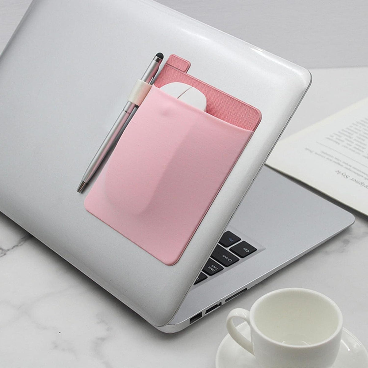 Pink External Hard Drive Holder - External Hard Drive Adhesive Carrying Case,Reusable Sleeve Storage Organizer Computer Hard Risk Bags and Cases for Battery Pack, Computers and Accessories