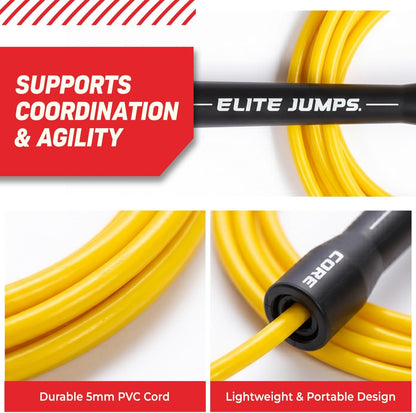 Elite Jumps Core 5mm, PVC Adjustable Skipping Rope