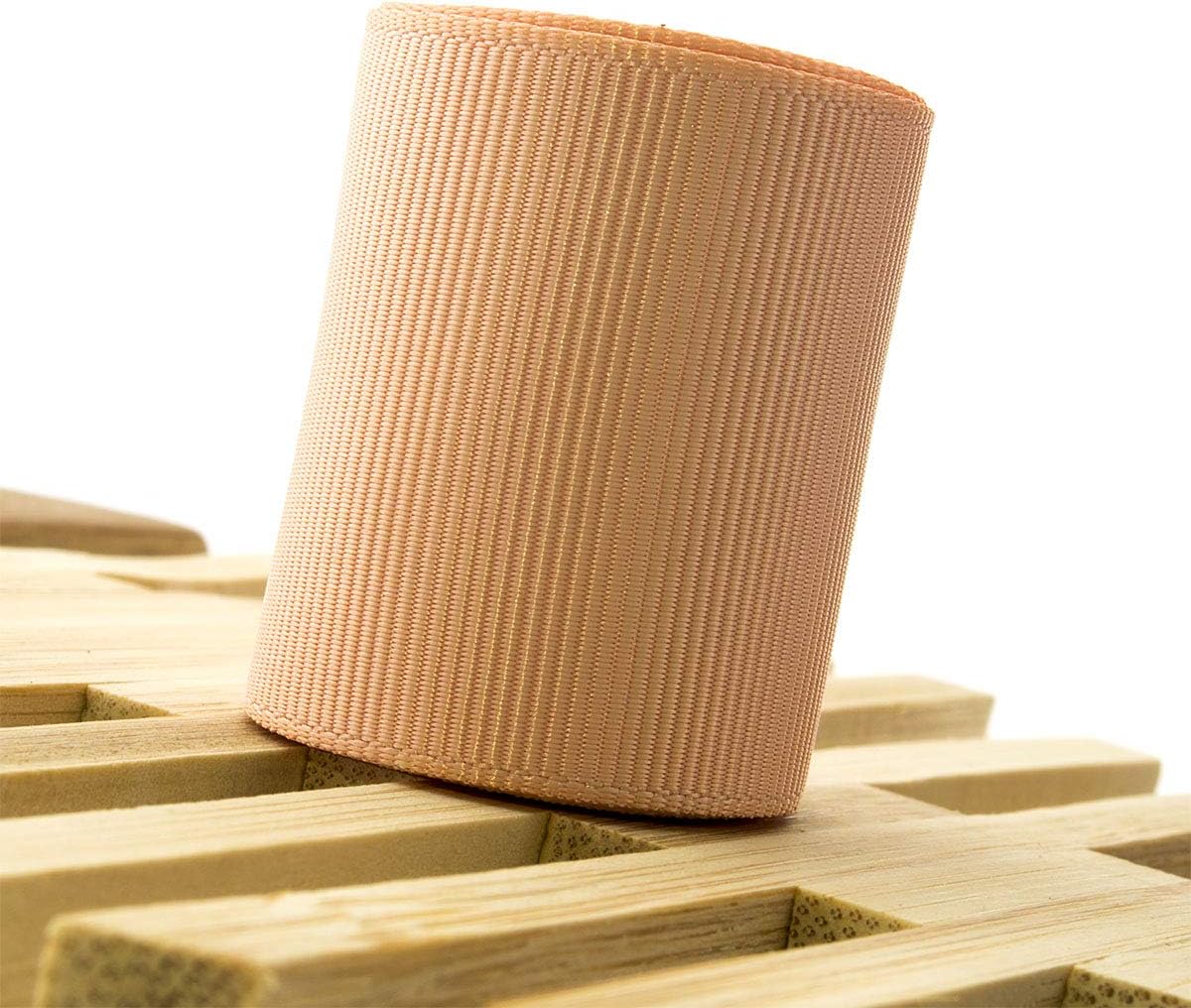 Summer-Ray 5 Yards Grosgrain Ribbon 1.5 Inches (38mm) Individual Colors (Petal Peach)
