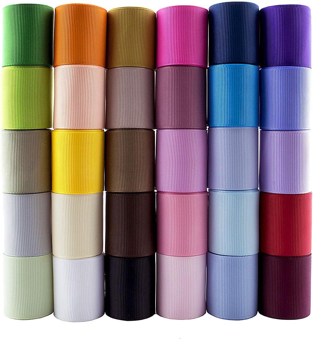 Summer-Ray 5 Yards Grosgrain Ribbon 1.5 Inches (38mm) Individual Colors (Petal Peach)